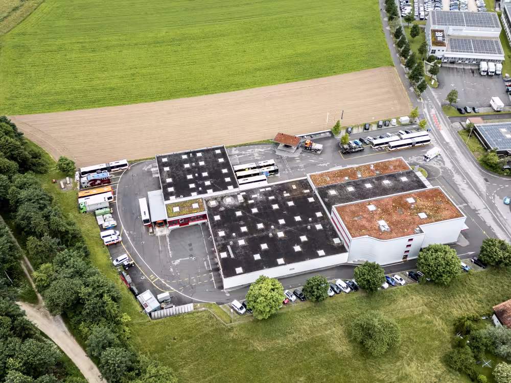 Dronenbild BSU Werkstatt