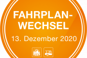 Störer Fahrplanwechsel