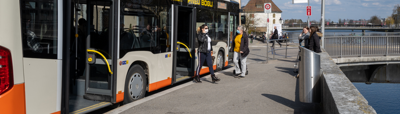 BSU - mit Maske unterwegs