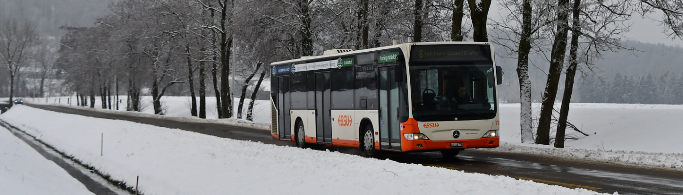 BSU-Bus im Winter unterwegs