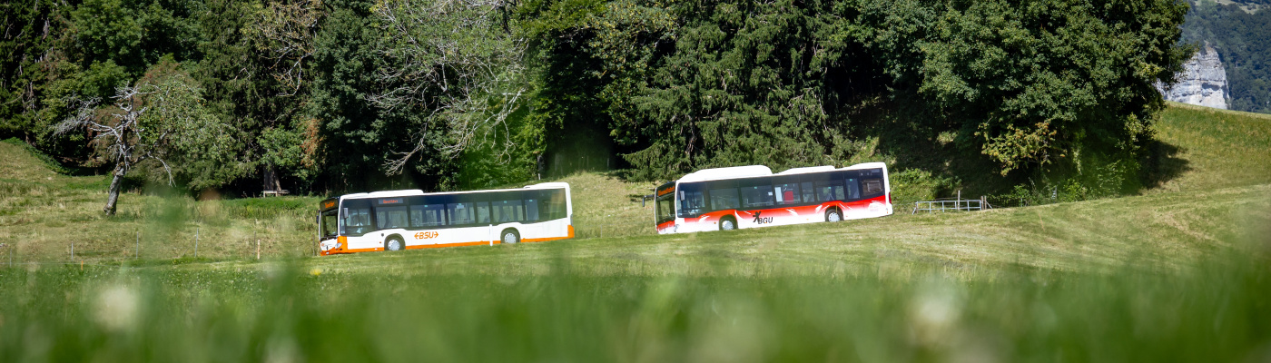BSU- und BGU-Bus am Jurasüdfuss