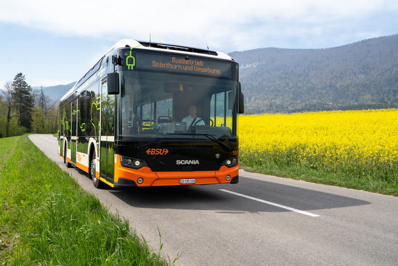 Der e-Bus unterwegs